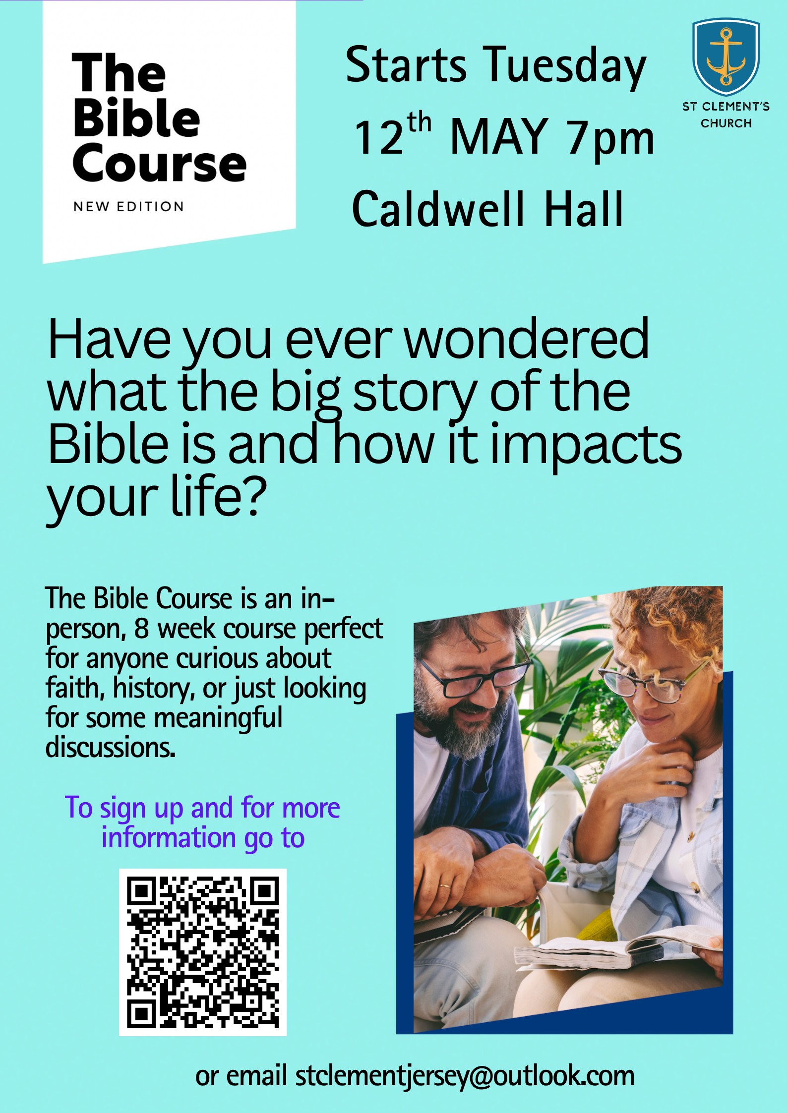 Verse Course The Bible Course starts 12 May at Caldwell Hall | Parish of St Clement